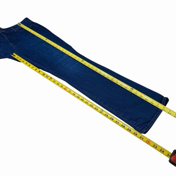 NYDJ Not Your Caught Jeans Marilyn Straight 14 High Rise Blue Women's Classic - Picture 6 of 11